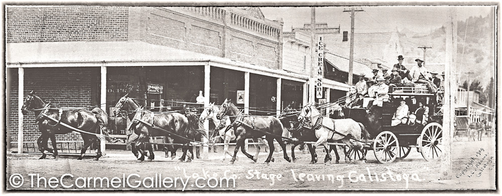 Lake County Stagecoach Calistoga 1909