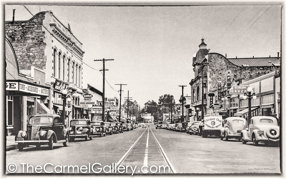 Main St St Helena 1940's