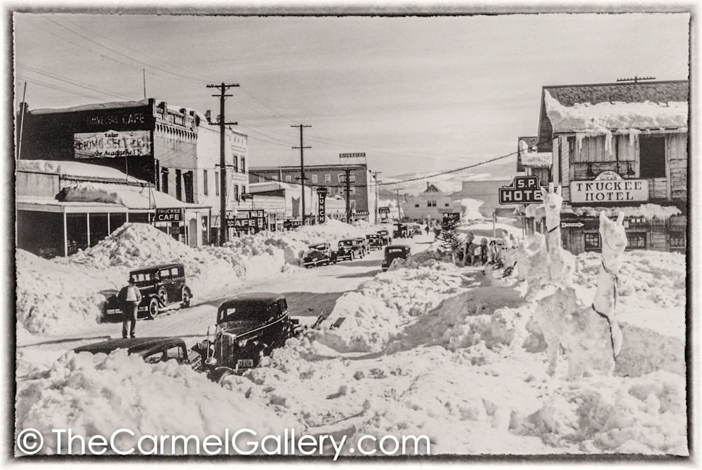 Truckee Main St Winter 1930's