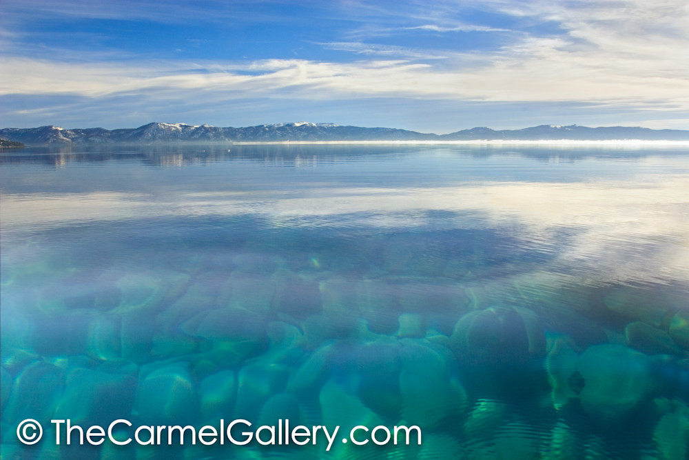 Super blue water clarity of Lake Tahoe