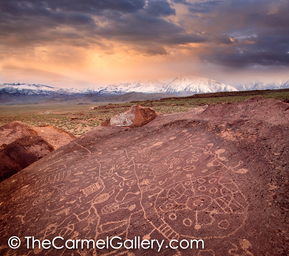 Sunset on Petroglyphs