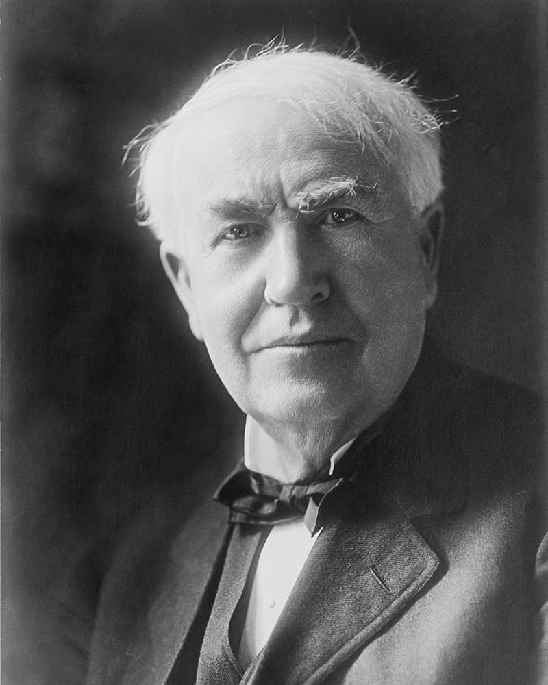 Thomas Edison Reproduction Cancelled Check and 8 x 10 Photo 