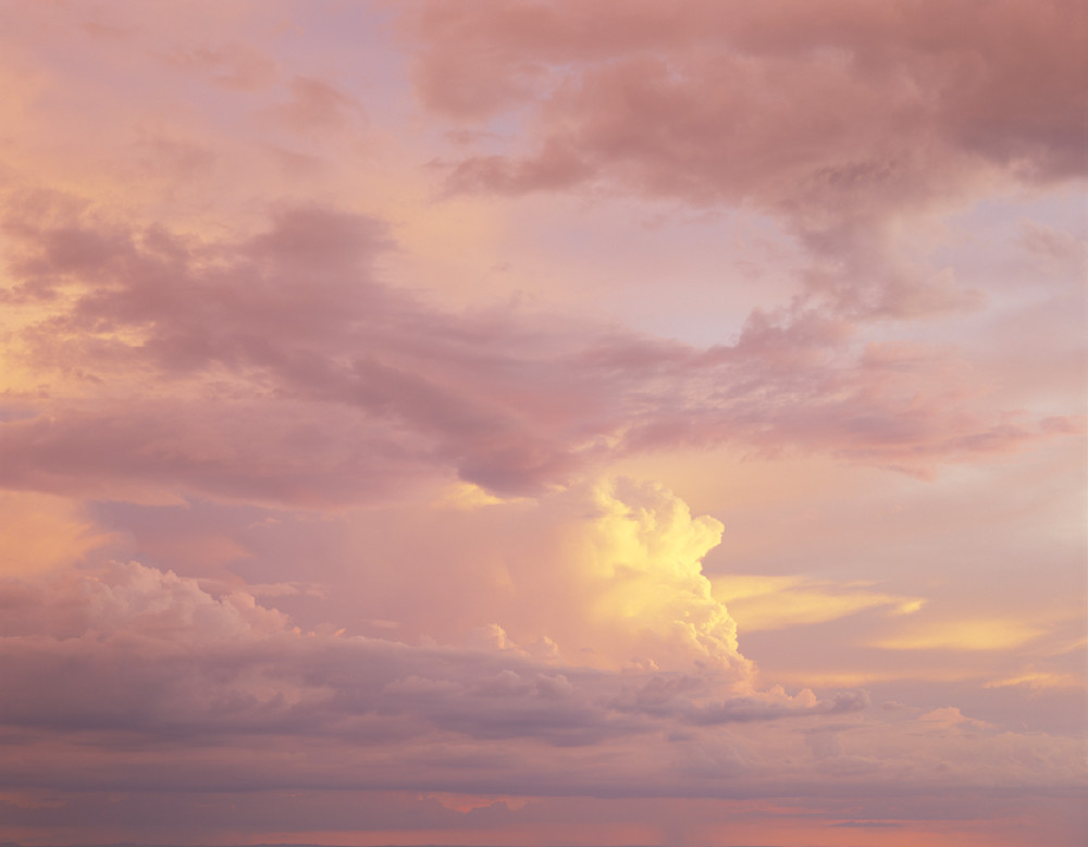 High resolution fine art print of Cumulonimbus clouds at sunset by Greg Probst