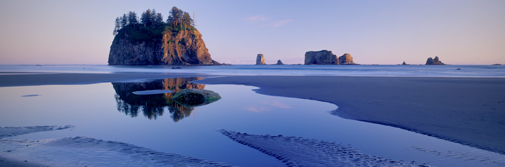 Fine art print of sea stacks on Pacific the coast of Olympic National Park, Washington by Greg Probst