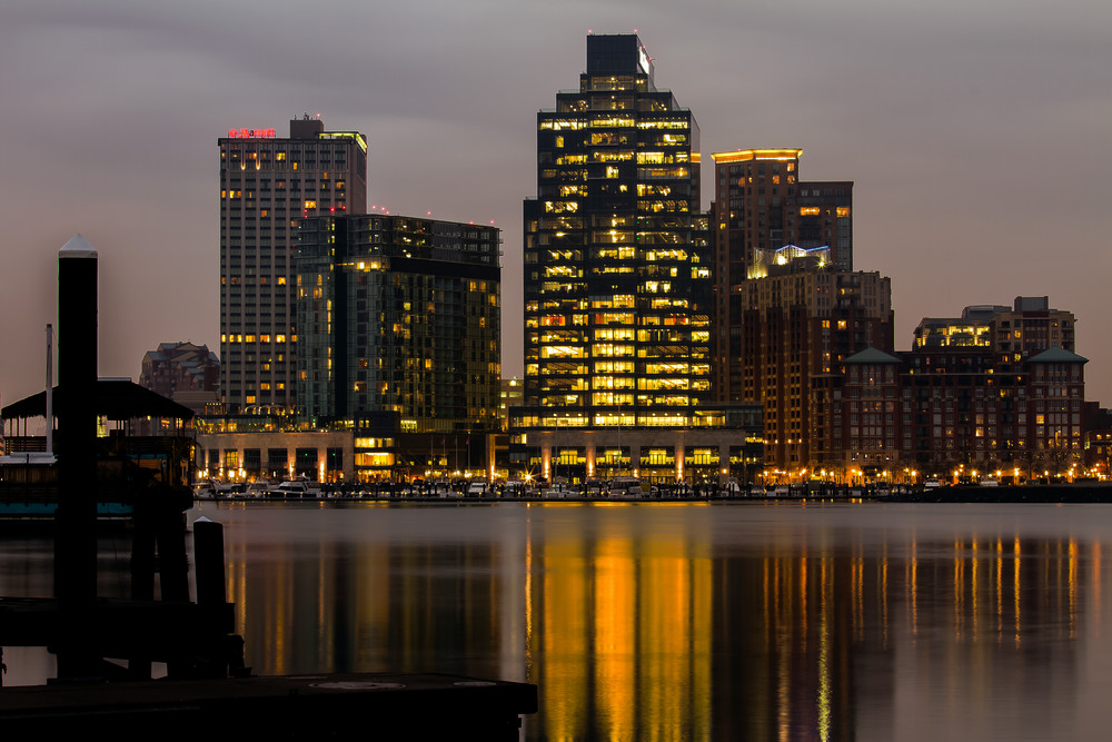 Fine Art Photograph of Baltimore Reflection by Michael Pucciarelli