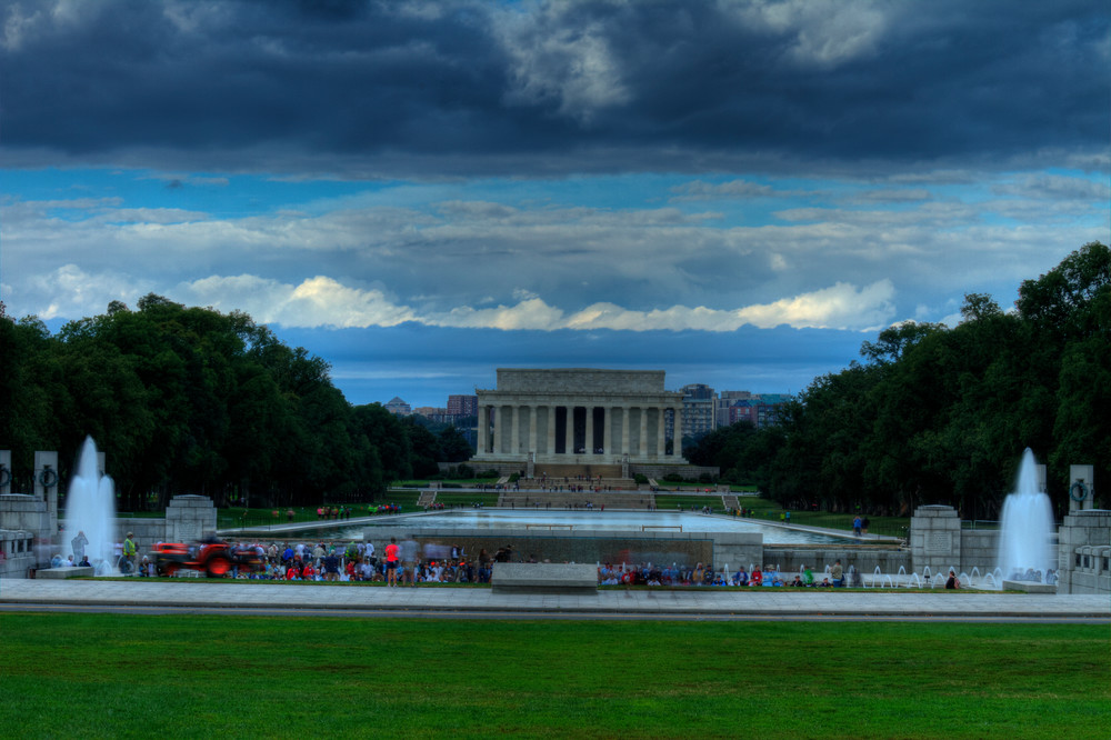 A Dramatic Lincoln Memorial Fine Art Photograph by Michael Pucciarelli