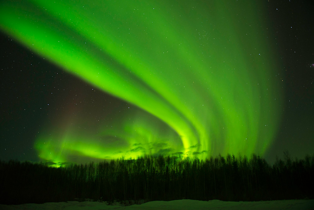 Fine art print of the Northern Lights in Alaska by Greg Probst 