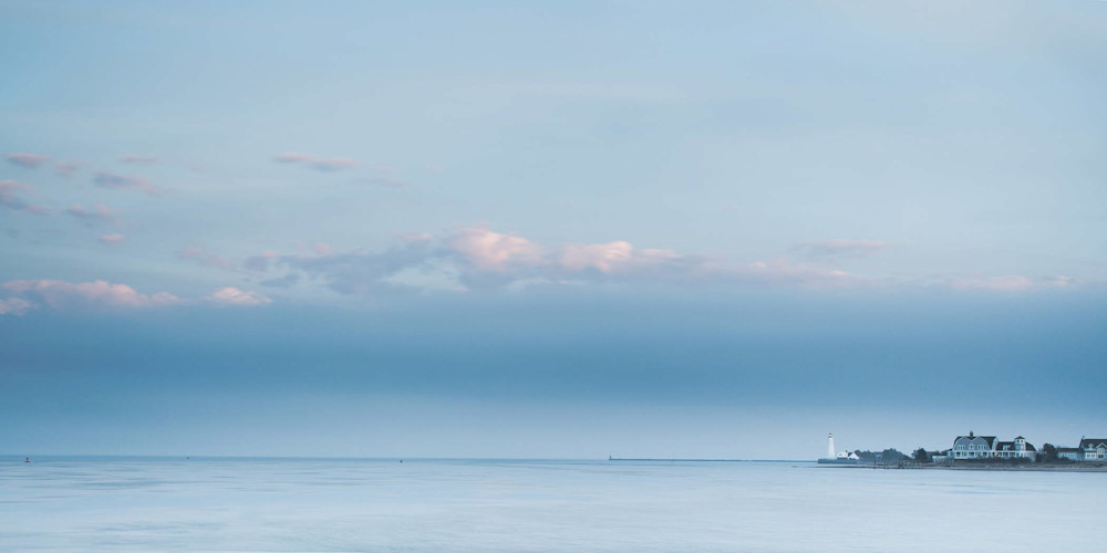 This Peter Wnek photograph called Fenwick Blue is a serene image of the Connecticut coast in Old Saybrook CT.