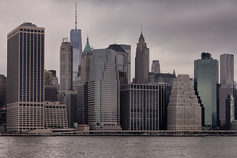 Fine Art Photograph of a Cloudy Manhattan by Michael Pucciarelli