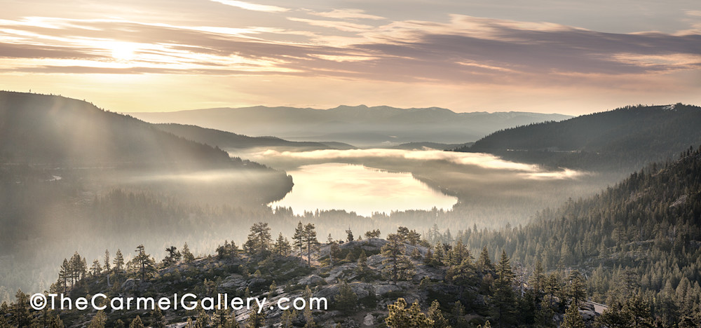 Golden Morning Donner Lake Art | The Carmel Gallery