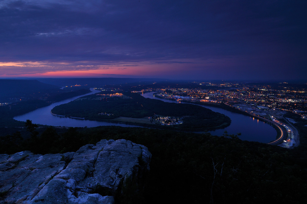 Sunset over Moccasin Bend