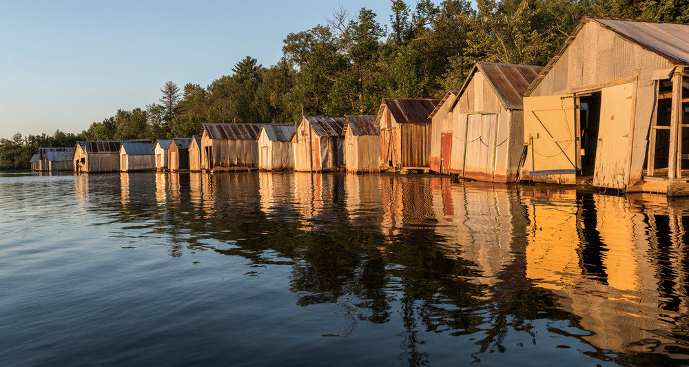 Stuntz Bay Boathouses along Lake Vermilion