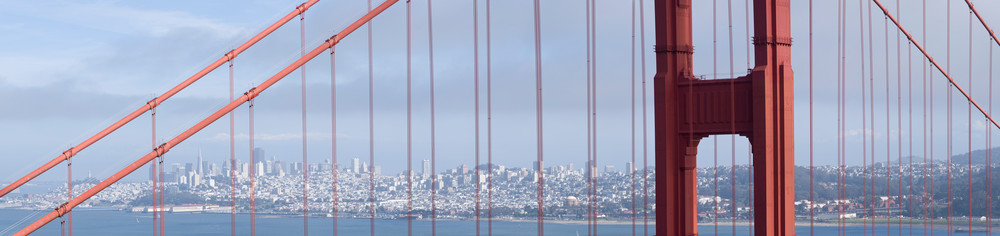 Golden Gate Bridge Skyline, San Francisco, California