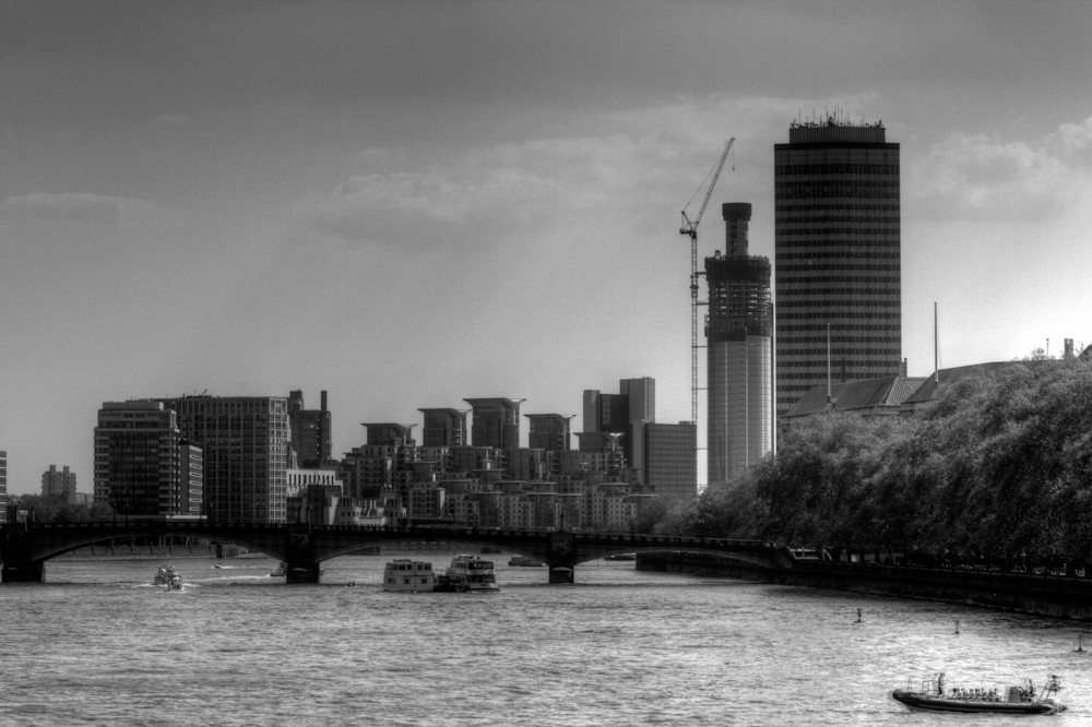 Westminster Fine Art Black and White Photograph by Michael Pucciarelli