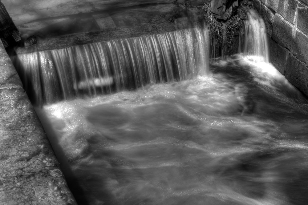 Fine Art Black and White Photograph of Great Falls by Michael Pucciarelli