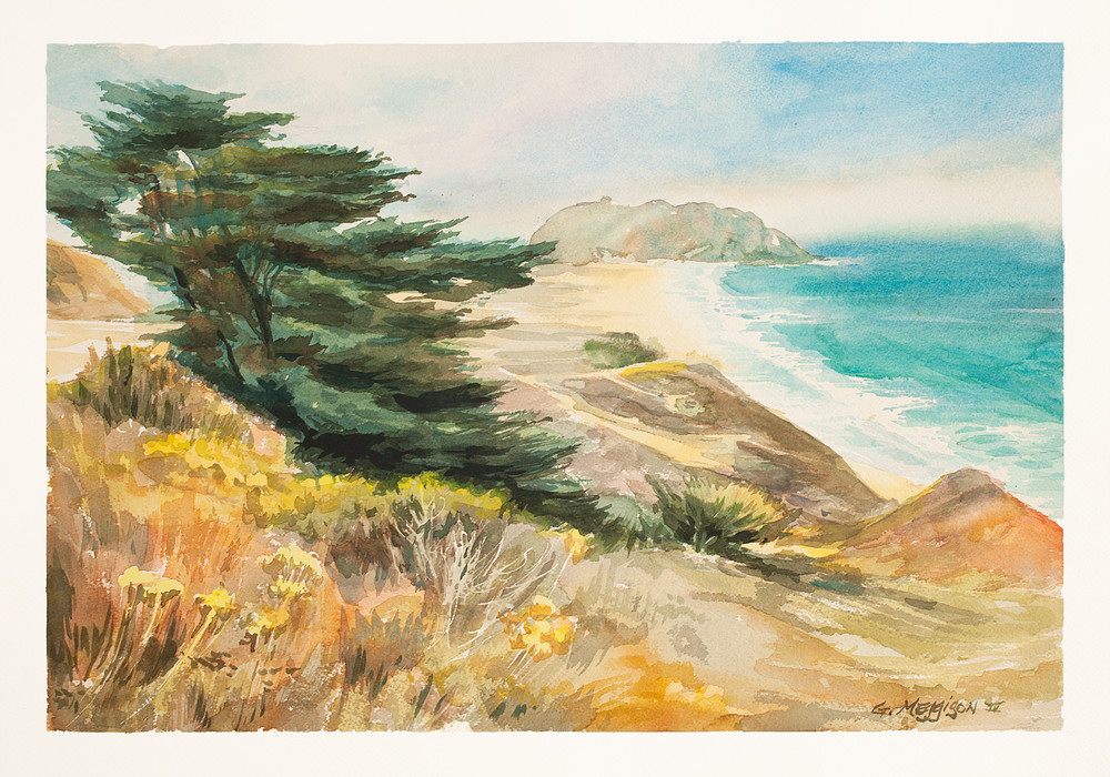 Point Sur | Watercolor Landscapes | Gordon Meggison IV