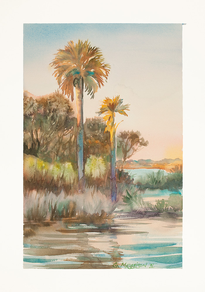 Guana Palms | Watercolor Landscapes | Gordon Meggison IV