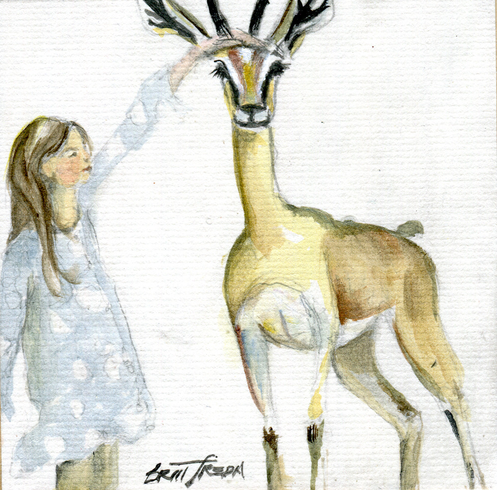 Girl and Gazelle