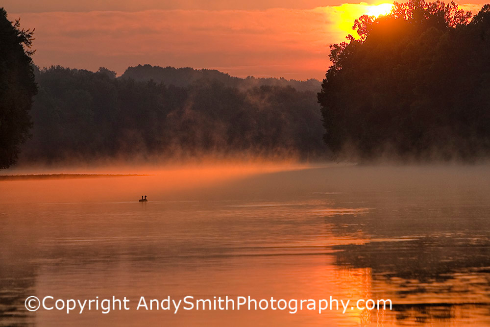 Sunrise on the Schuylkill River at Valley Forge fine art photograph of