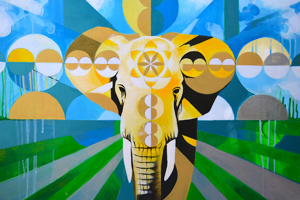 Elephant Power Mandala: Gold Edition Art | Alec Falle Hamilton