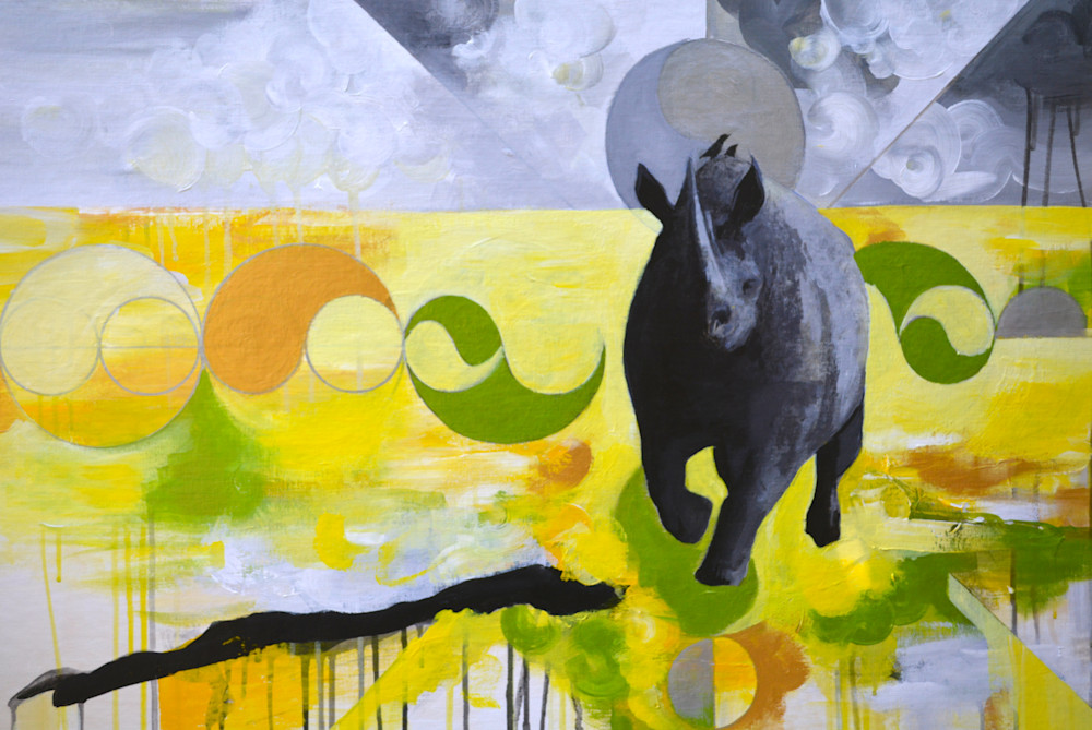 The Curve Of A Rhinoceros' Horn Art | Alec Falle Hamilton