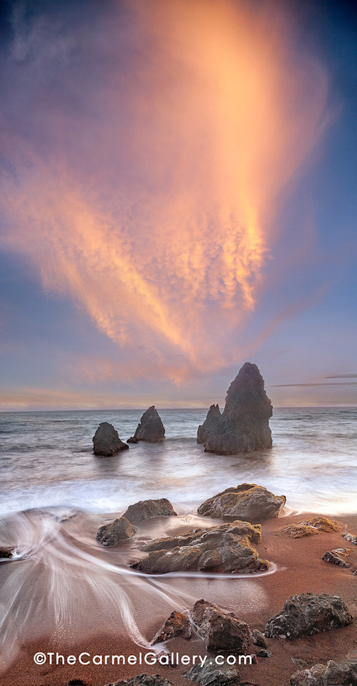 Sunset Over Sea Stacks Art | The Carmel Gallery