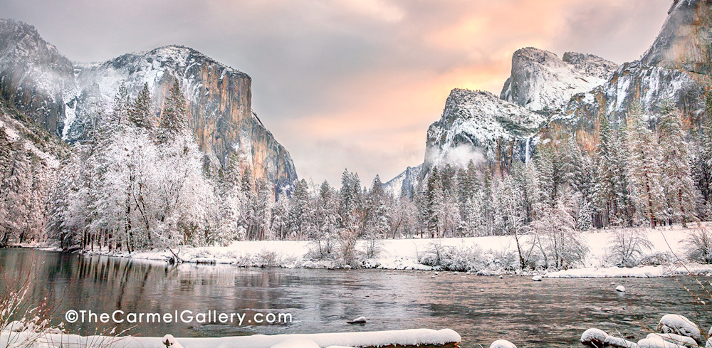 Winter Morning Valley View Art | The Carmel Gallery