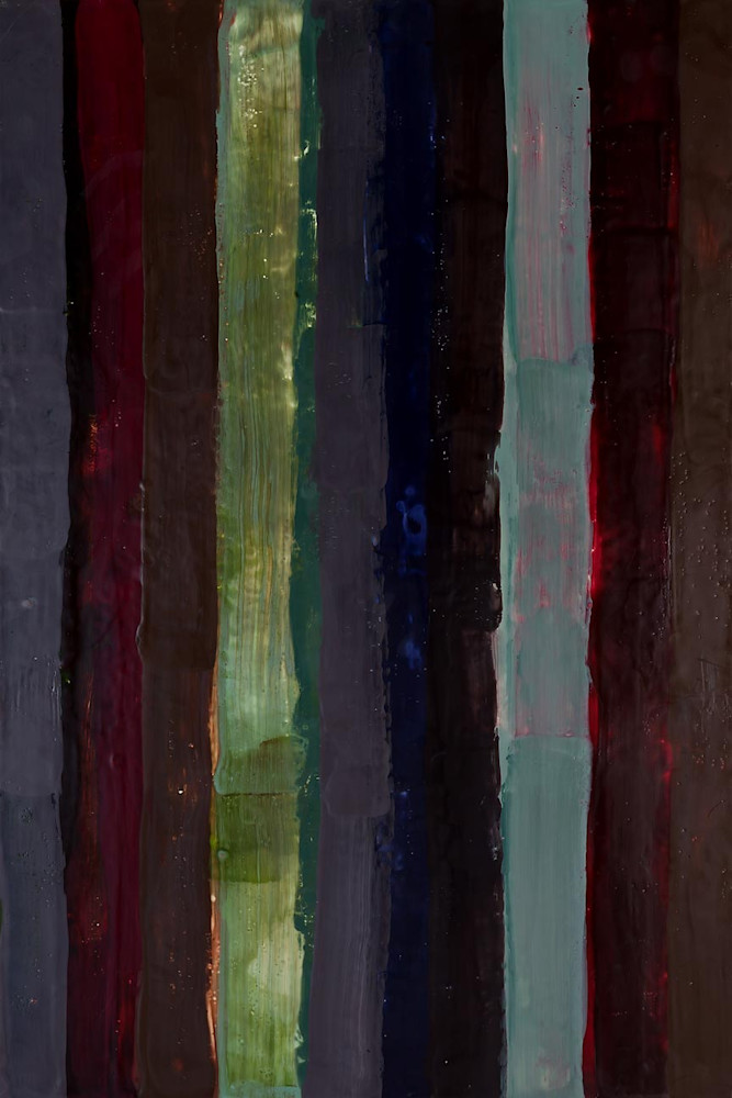 NIGHTLINES 2 (2015) by Kathy Cantwell. Encaustic / 24" x 36"