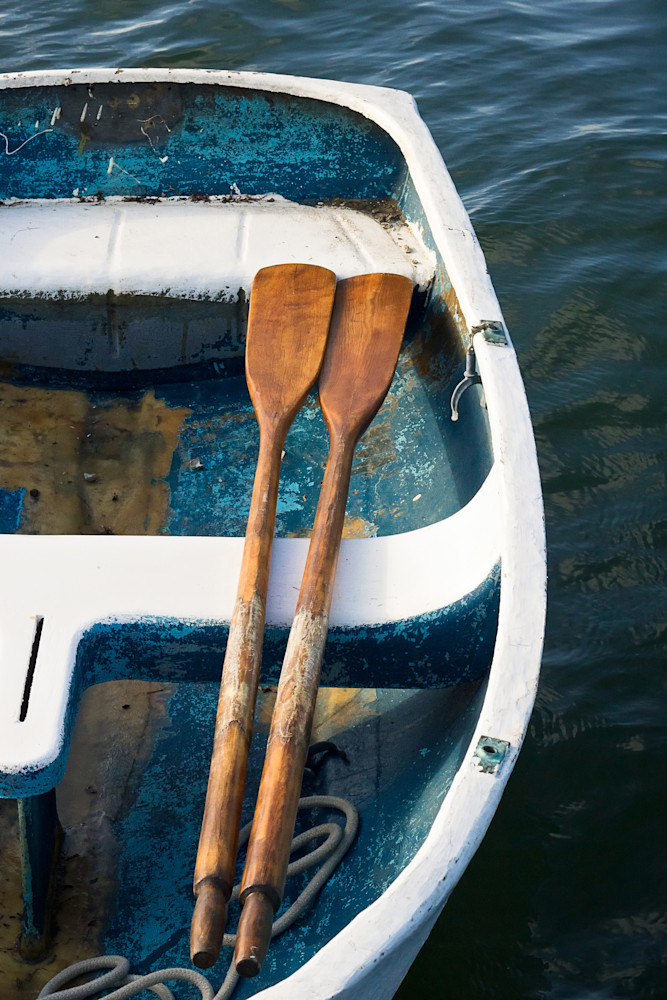 "Room for Two" fine art, vertical boat photography print by Katherine Gendreau