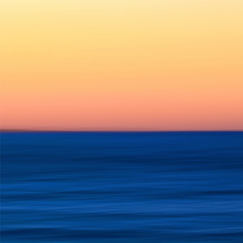 "Fire Water" - Abstract Martha's Vineyard beach ocean artwork