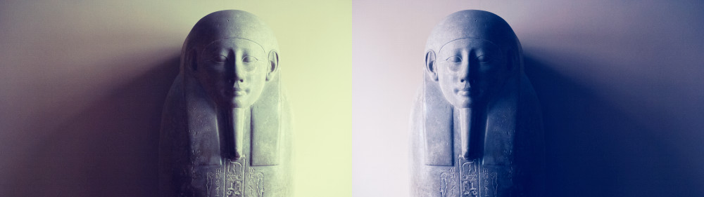 Egyptian Sarcophagus Diptych Photograph