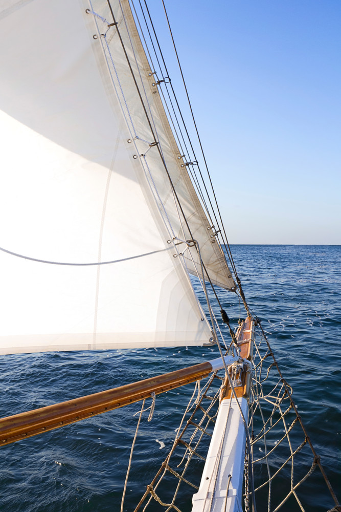 "Nantucket Sail" Fine art vertical sailboat photograph