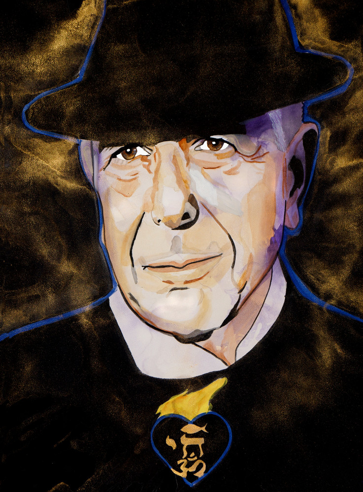 Leonard Cohen Art | William K. Stidham - heART Art