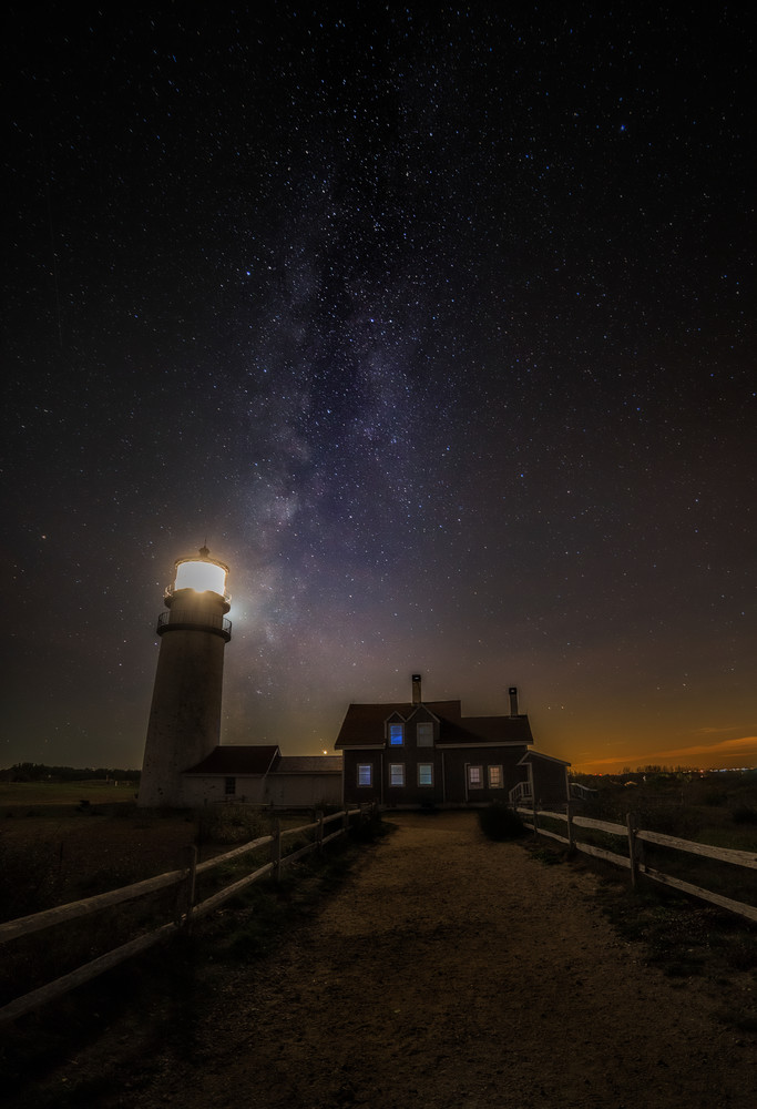 Truro, MA Highland Lighthouse with the Milky Way