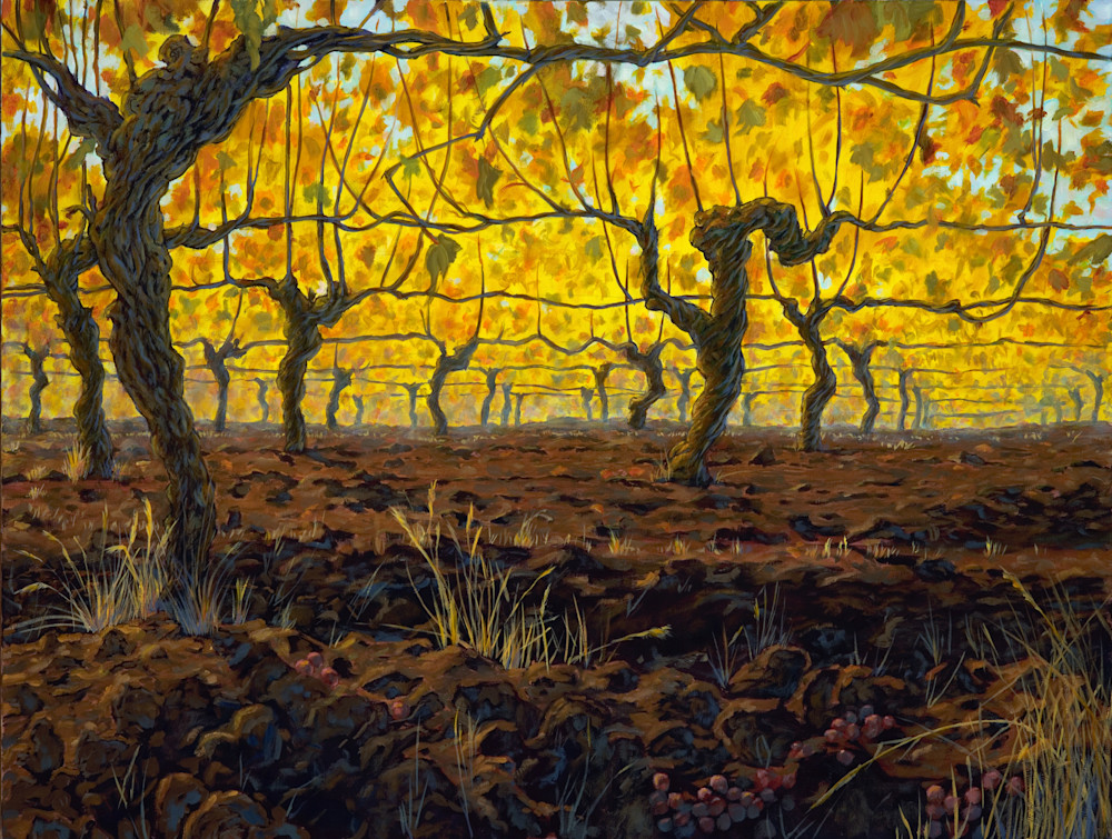 Golden Vines by Beaverton Landscape Artist Michael Orwick
