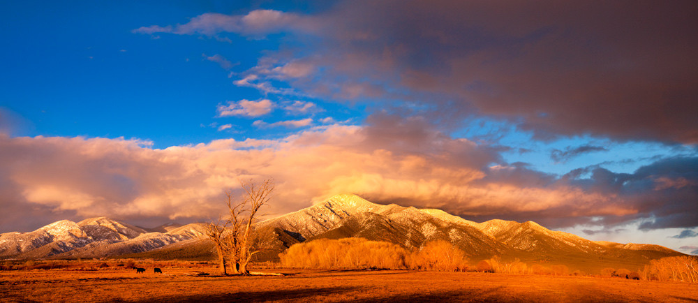Taos Mountain Sunset Art | Fine Art New Mexico