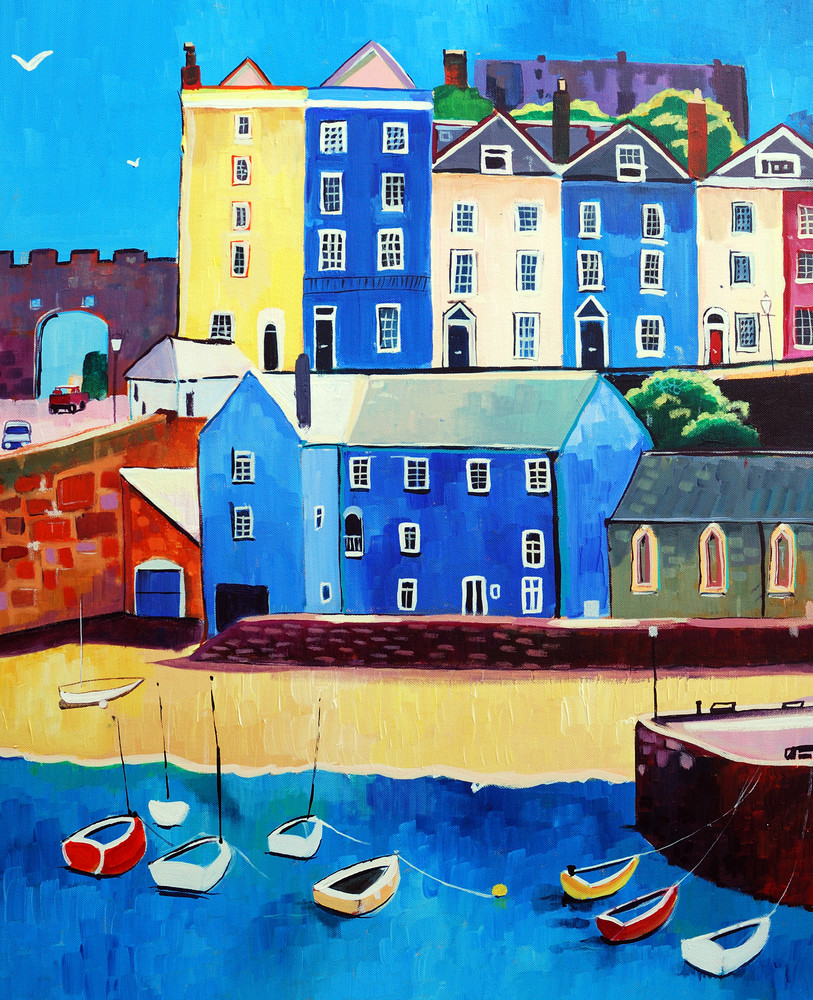 Tenby harbour Pembrokeshire prints