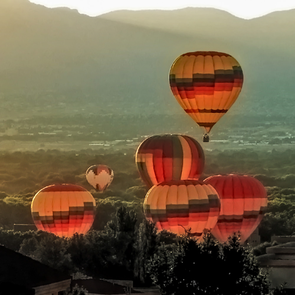 Balloons Lifting Off From Bosque, d'Ellis Photographic Art photographs, Bill
