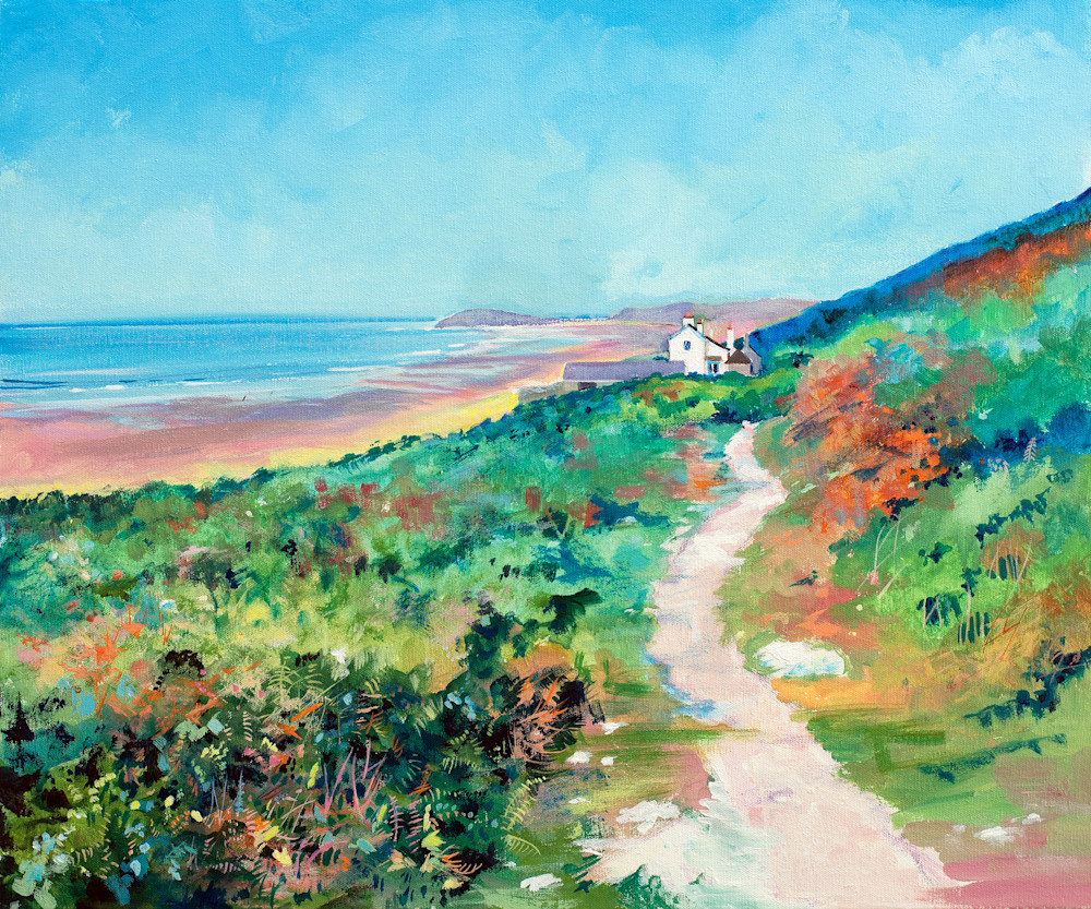 Art print of The Old Rectory, Rhossili