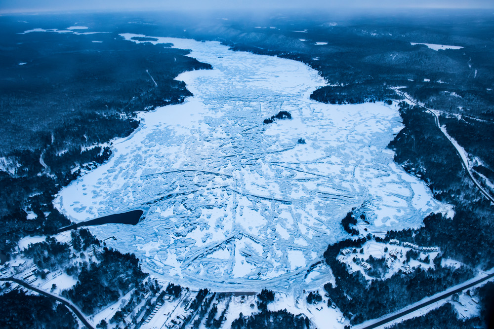 4th Lake Winter Aerial Photography Art | Kurt Gardner Photography Gallery