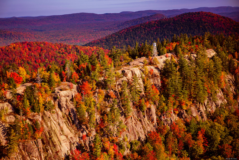 Bald Mountain aerial view in the fall photograph for sale.