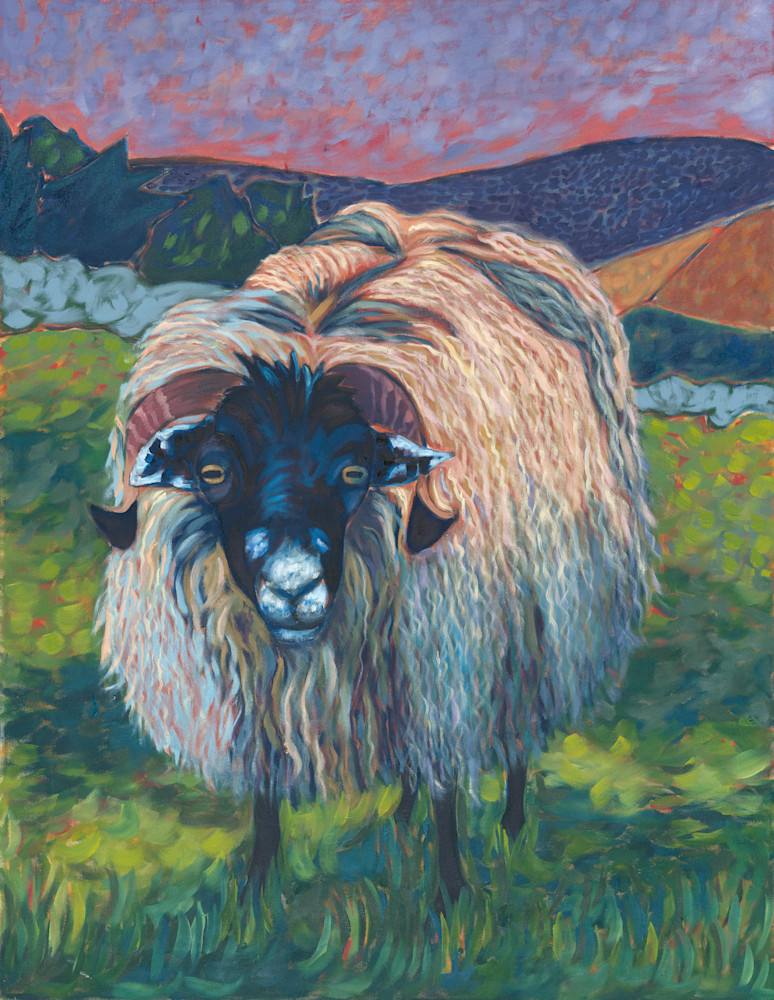 animals, sheep, art, paintings, prints, 