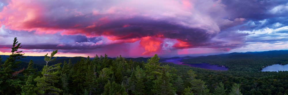 4th And 3rd Lake Sunset Strom From Bald Mt Photography Art | Kurt Gardner Photography Gallery