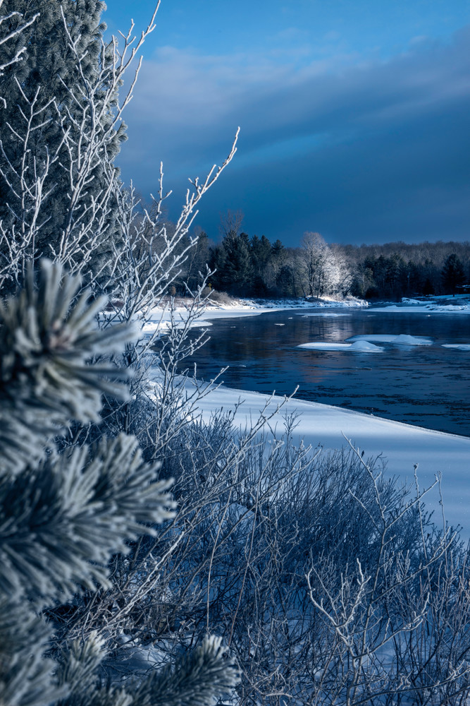 Moose River Rd Winter Vert Photography Art | Kurt Gardner Photography Gallery
