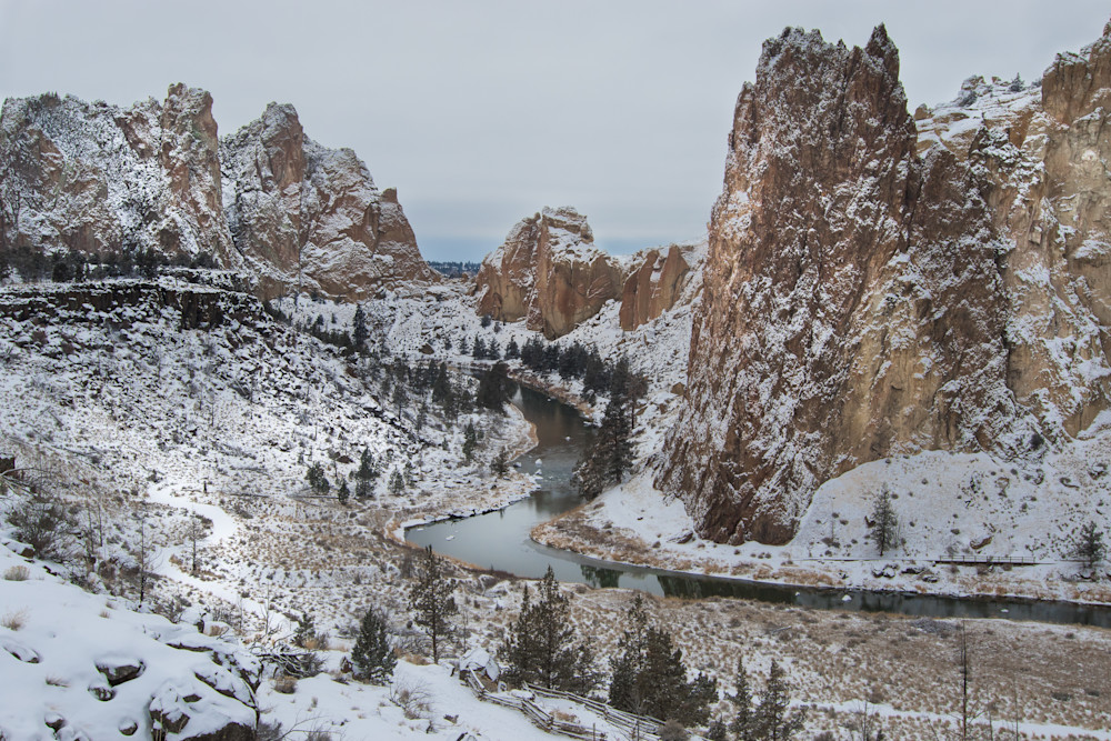 Smith Rock Snowdusting Photography Art | Barb Gonzalez Photography
