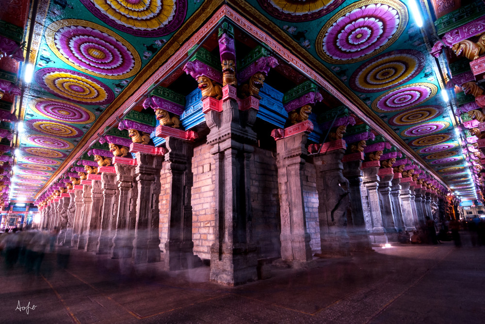 Colorful Meenakshi Temple, fine art photograph print