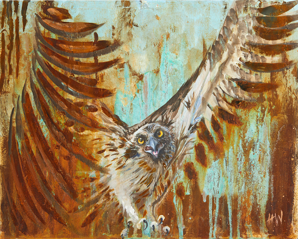 Osprey survival painting in reactive metal paints for sale