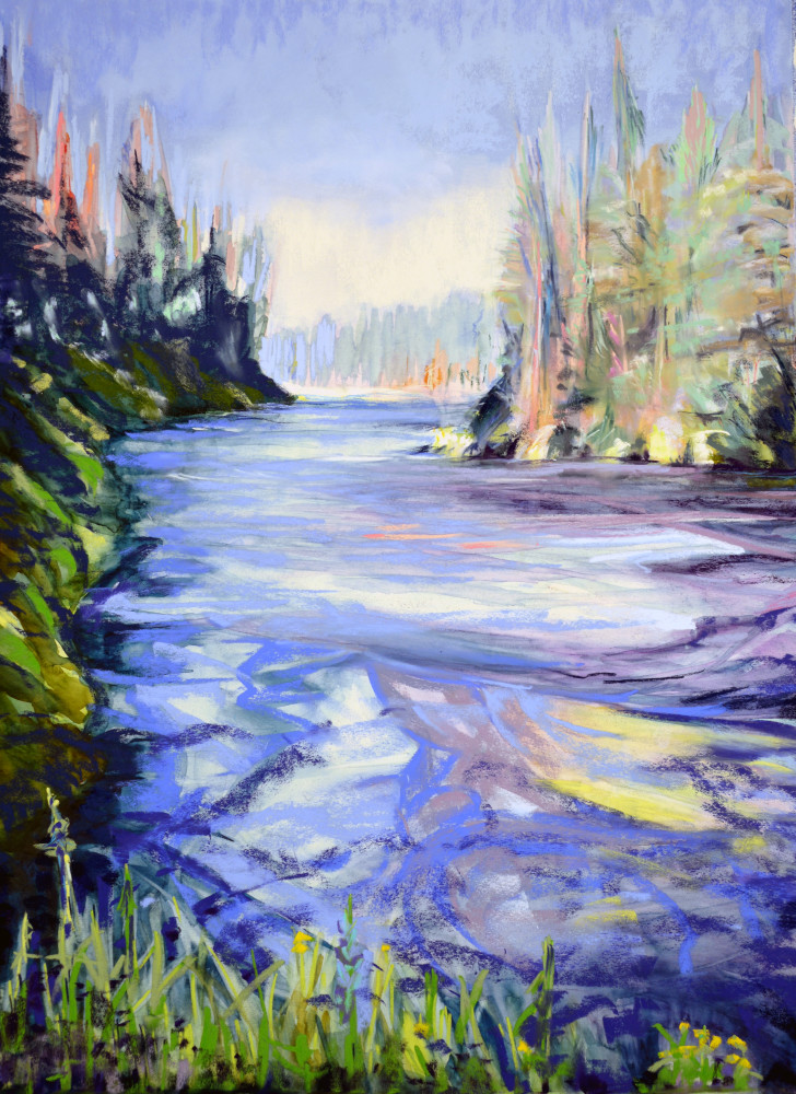 landscape painting
metolius river
central oregon