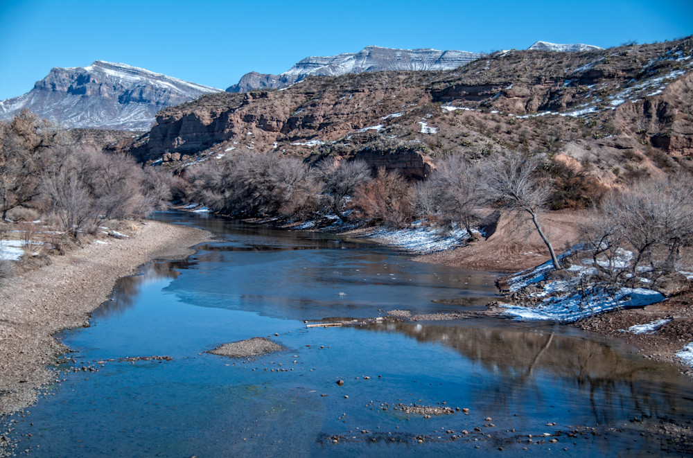 Photographs of Frozen Rio Grande | d’Ellis Photographic Art by Bill
