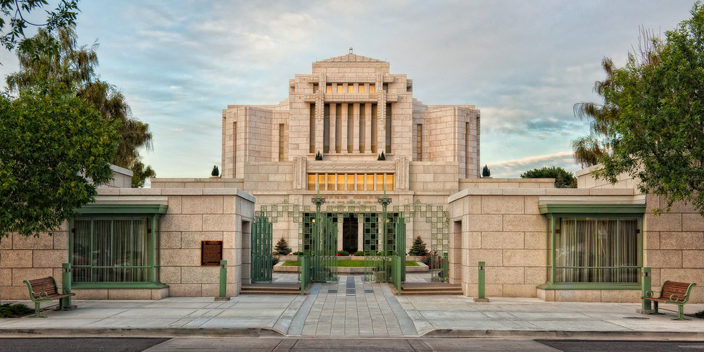 Cardston Temple - Gate Panoramic